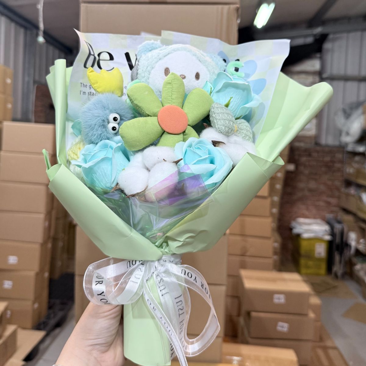 玩偶花束 永生花束
